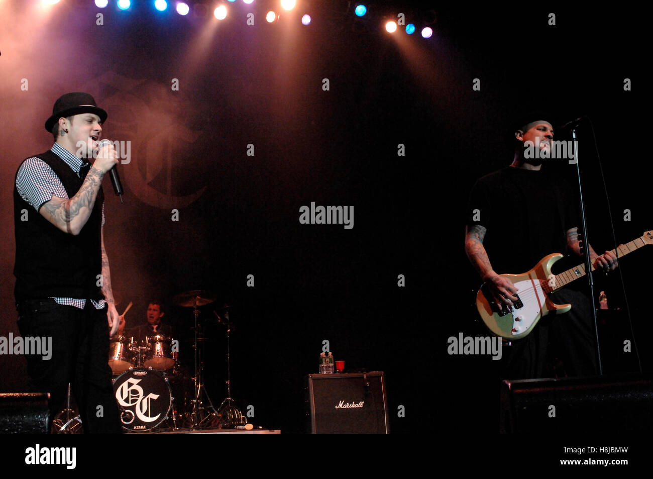 Good Charlotte effettuando al Q102 Jingle palla al Centro Tweeter in Camden, nel New Jersey il 16 dicembre 2007. © David Atlas / MediaPunch Ltd. Foto Stock