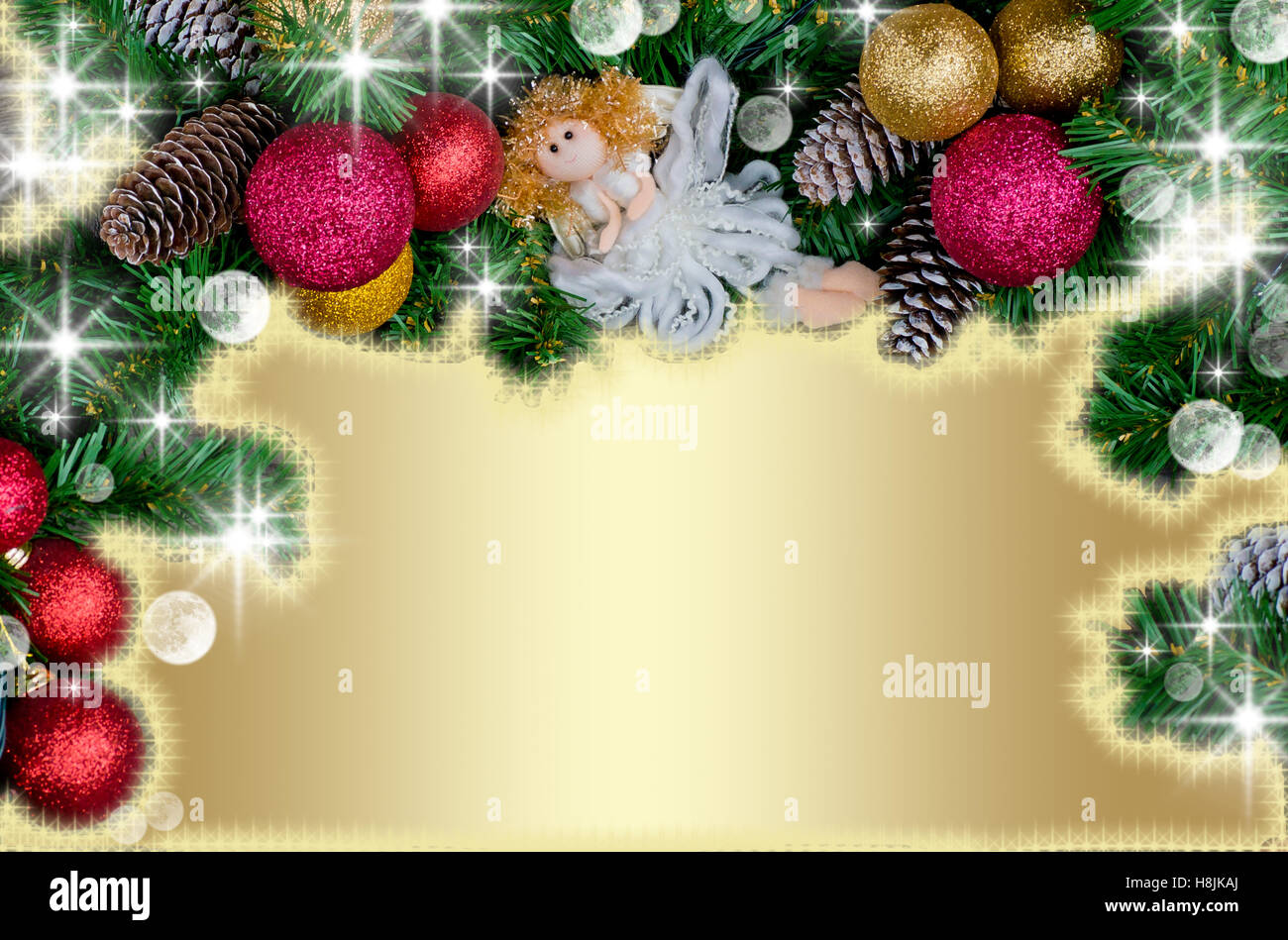 Cartolina di Natale Foto Stock