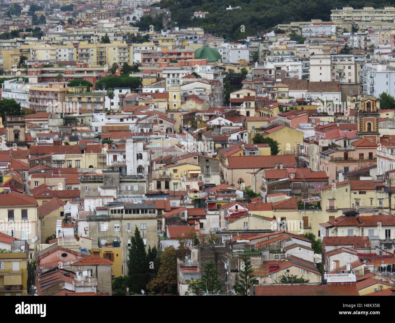 Tetti di Sorrento Foto Stock