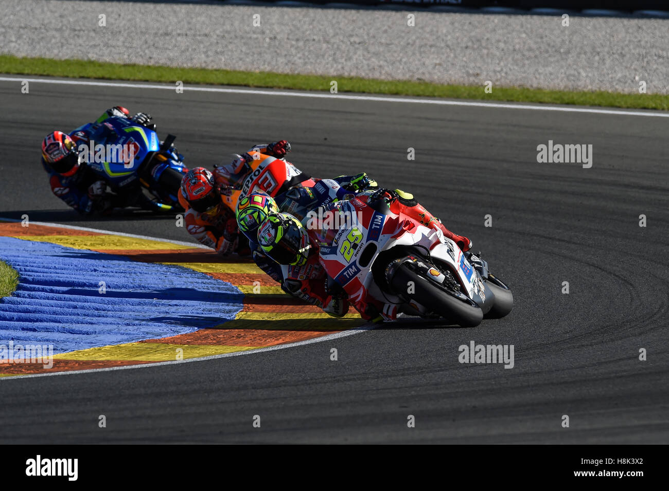 Valencia, Spagna. Xiii Nov, 2016. Andrea Iannone al circuito Ricardo Tormo. © Gaetano Piazzolla/Pacific Press/Alamy Live News Foto Stock