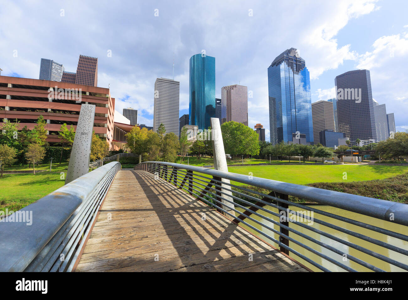 Il centro città di Houston, Texas Foto Stock