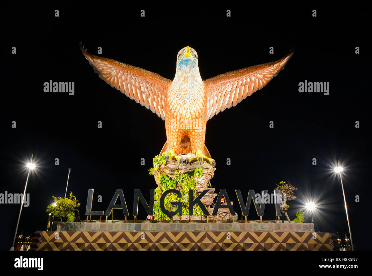 Il Langkawi eagle square a Dataran Lang Foto Stock