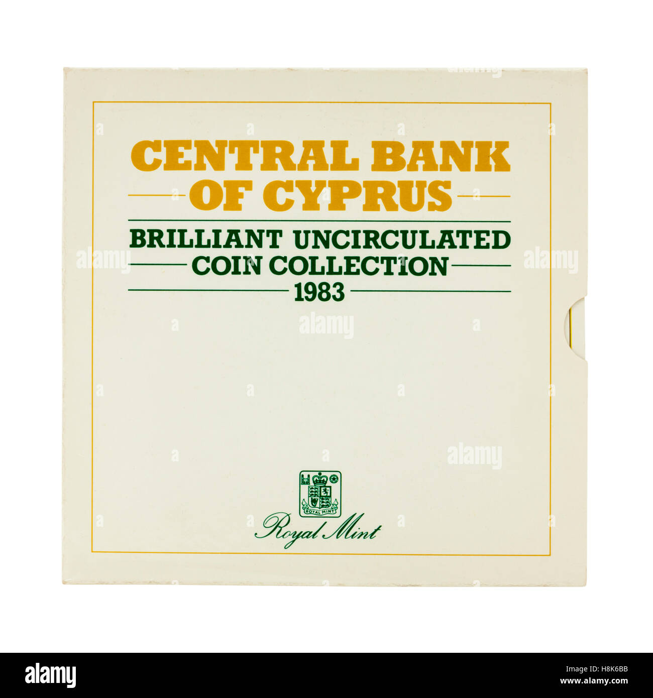 La Banca centrale di Cipro set di 1983 monete non circola, rilasciata dal Royal Mint Foto Stock