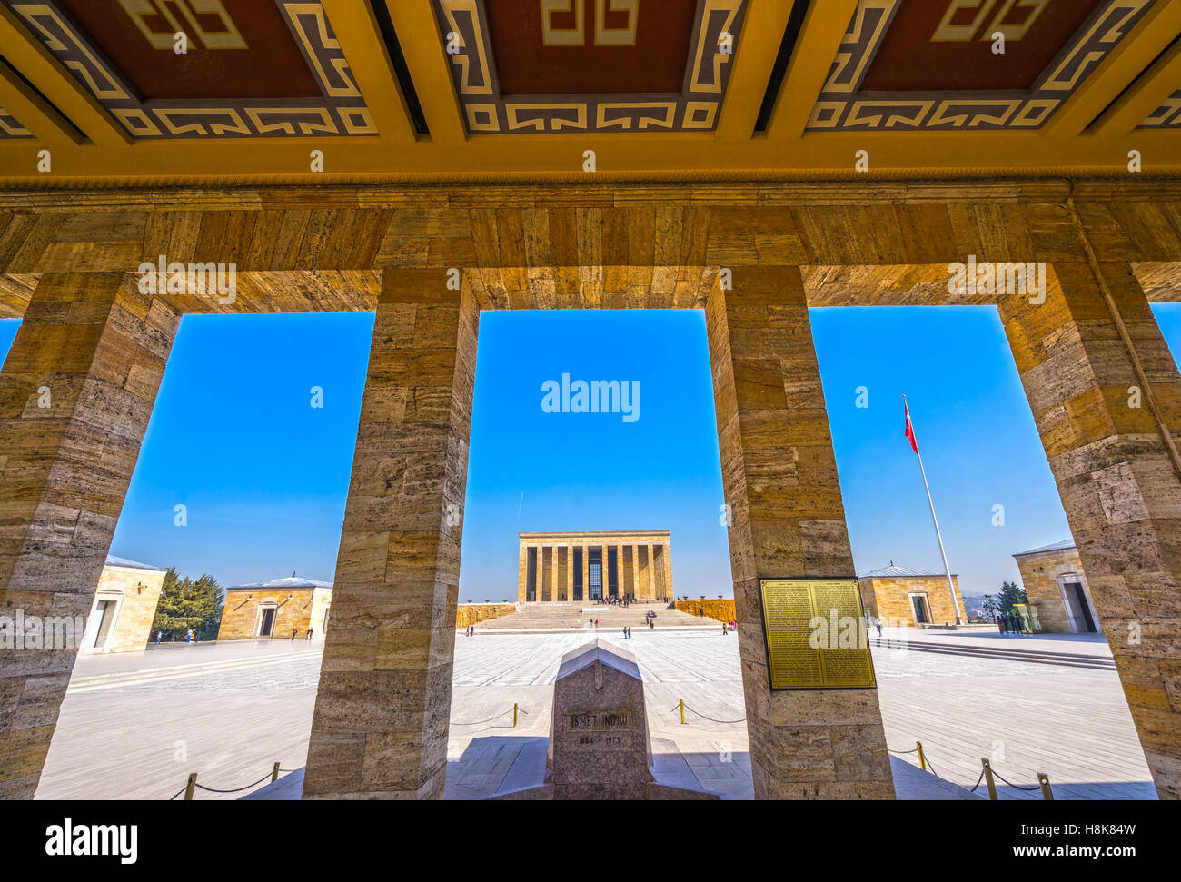 ANKARA, Turchia - 21 ottobre 2016: Anitkabir ad Ankara, Turchia. È Anitkabir mausoleo di Ataturk Foto Stock