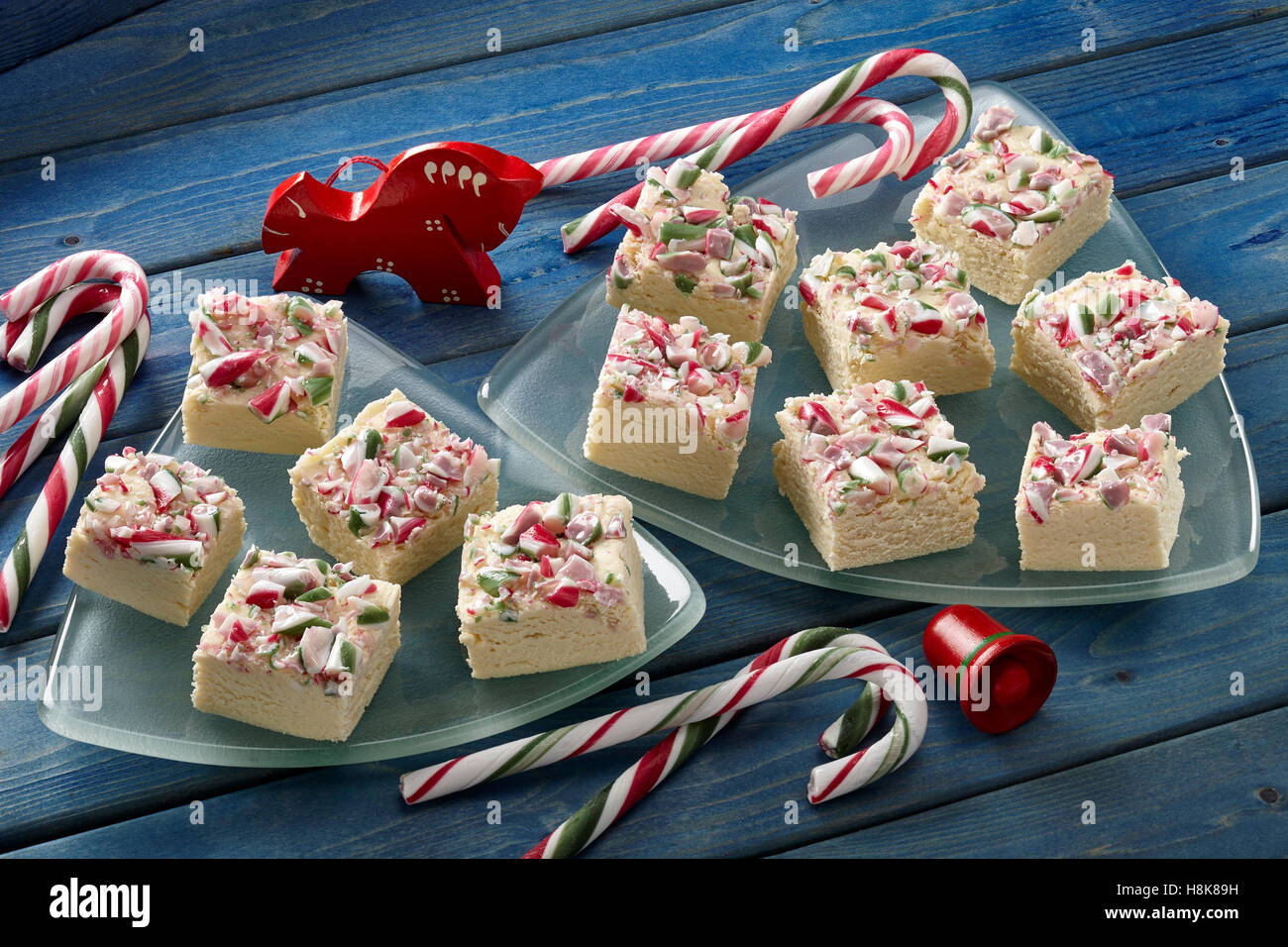 Candy Cane fudge Foto Stock