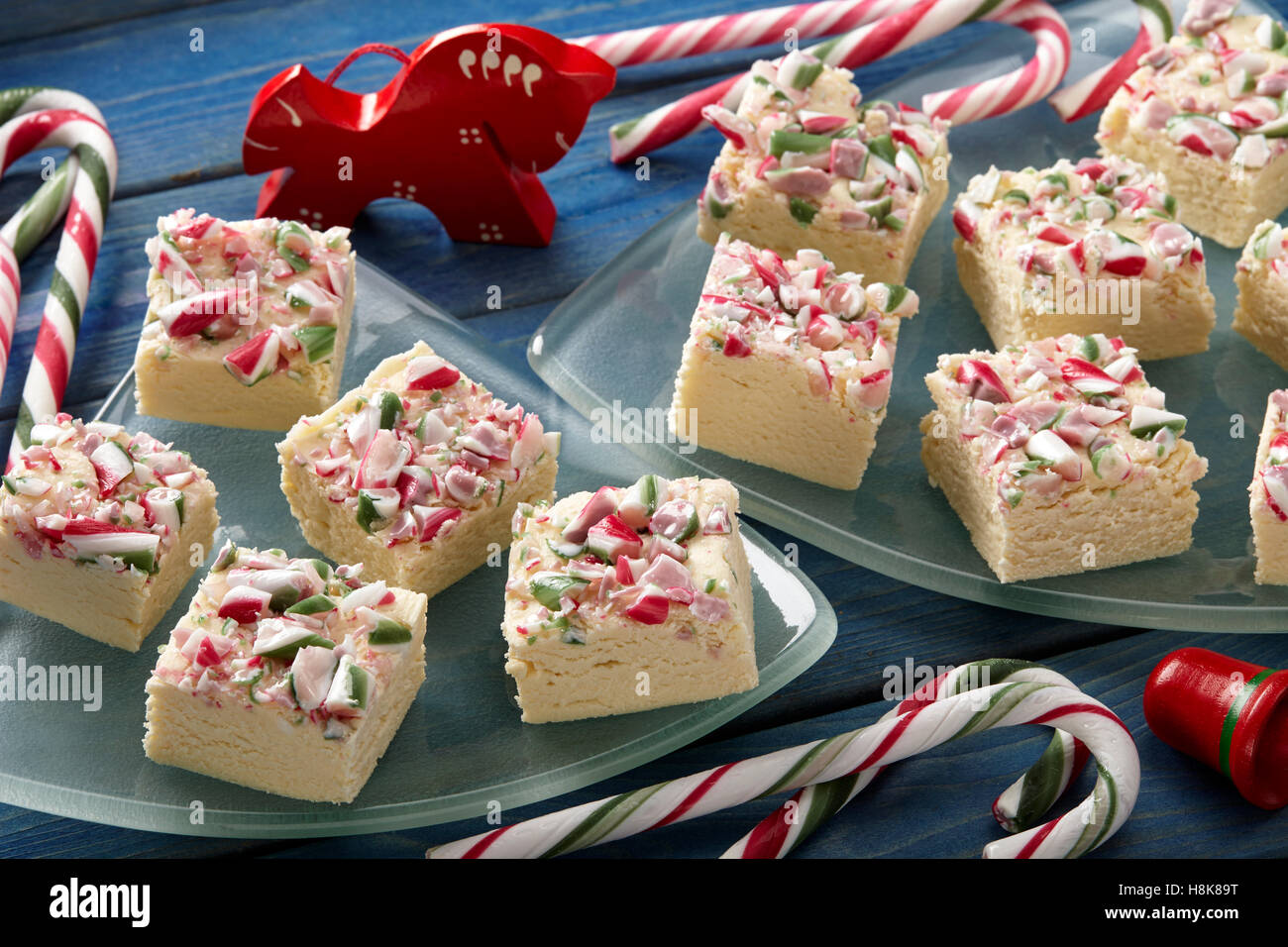 Candy Cane fudge Foto Stock