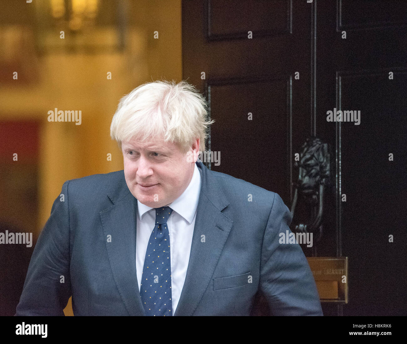 Londra, 15 novembre 2016,Boris Johnson, Ministro degli Esteri, foglie 10 Downing Street, Credito: Ian Davidson/Alamy Live News Foto Stock