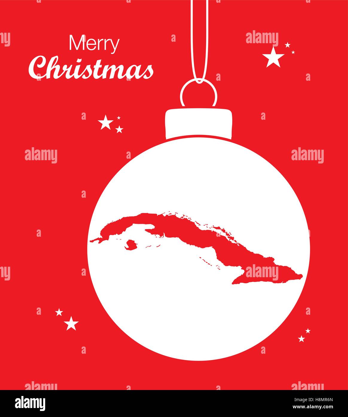 Buon Natale In Cubano.Buon Natale Mappa Cuba Immagine E Vettoriale Alamy