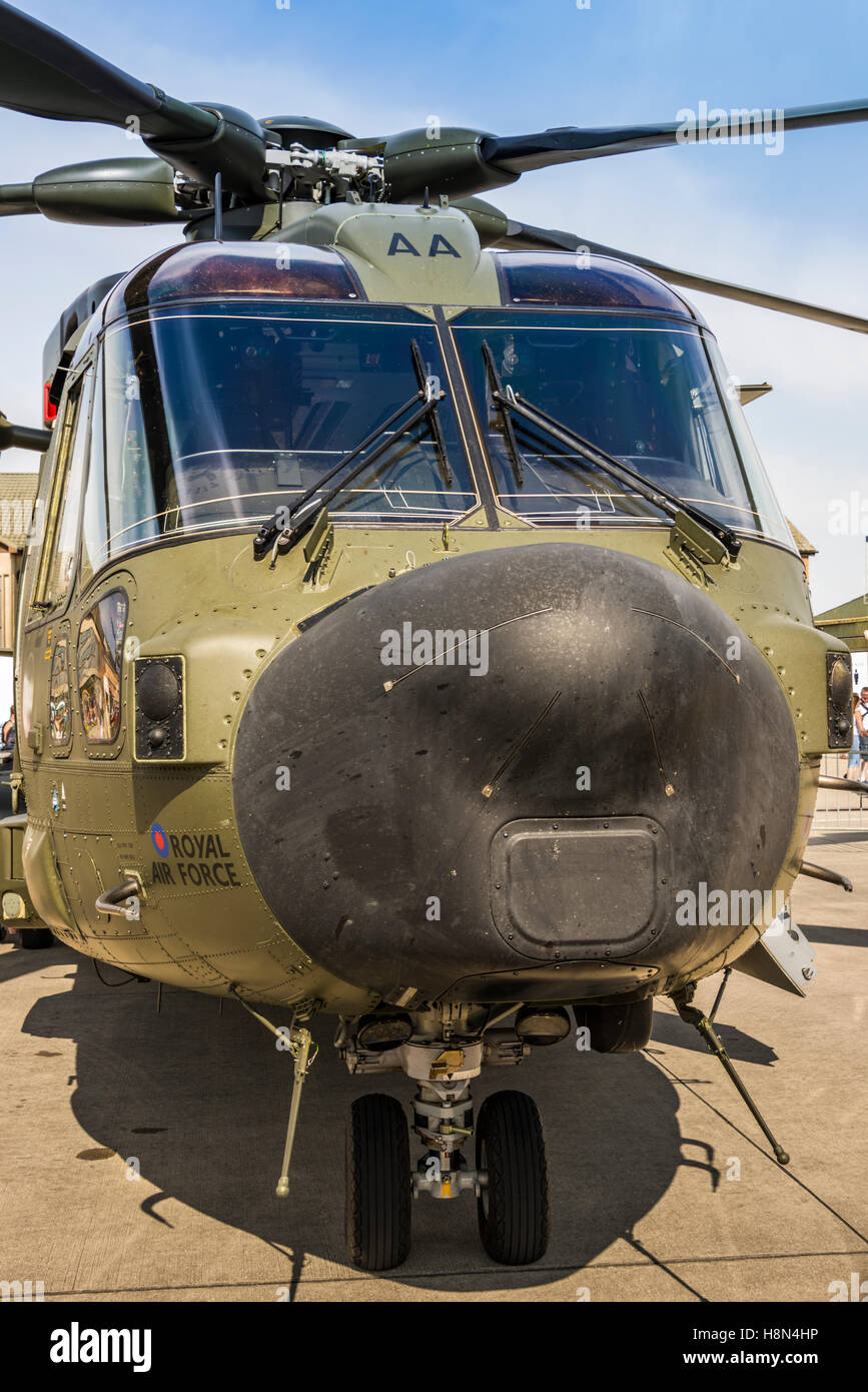 Close-up del naso di un Merlin HC3A (AgustaWestland AW101) elicottero Foto Stock