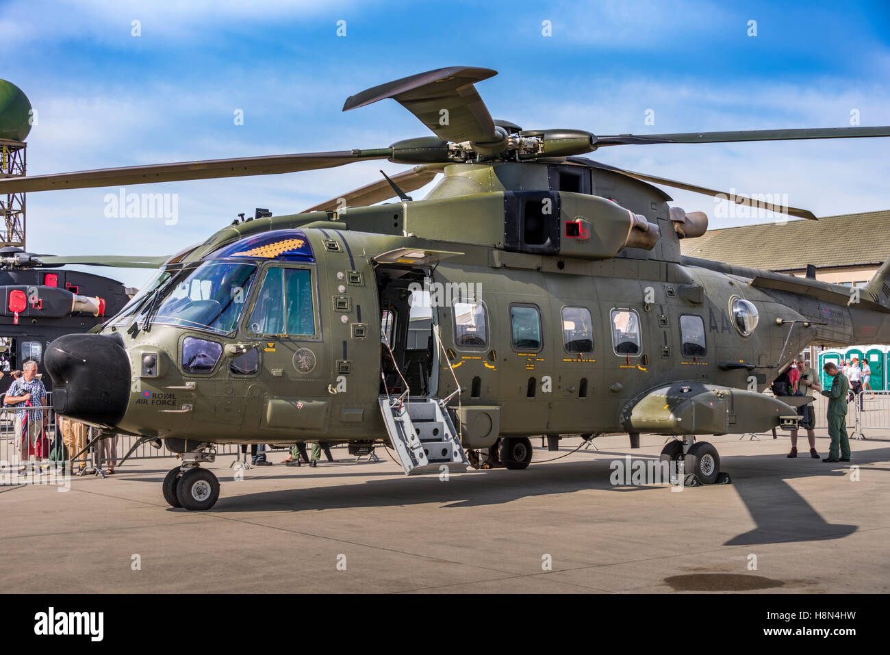 Merlin HC3A (AgustaWestland AW101) elicottero sul display statico Foto Stock