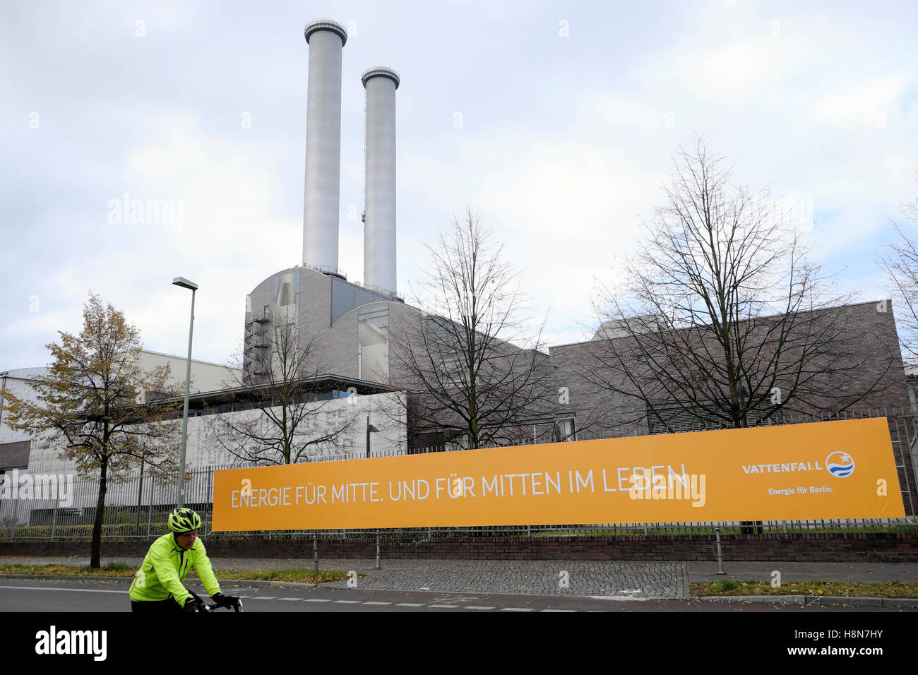 Svedese Vattenfall di proprietà dello stato impianto energetico a Berlino, Germania UE KATHY DEWITT Foto Stock