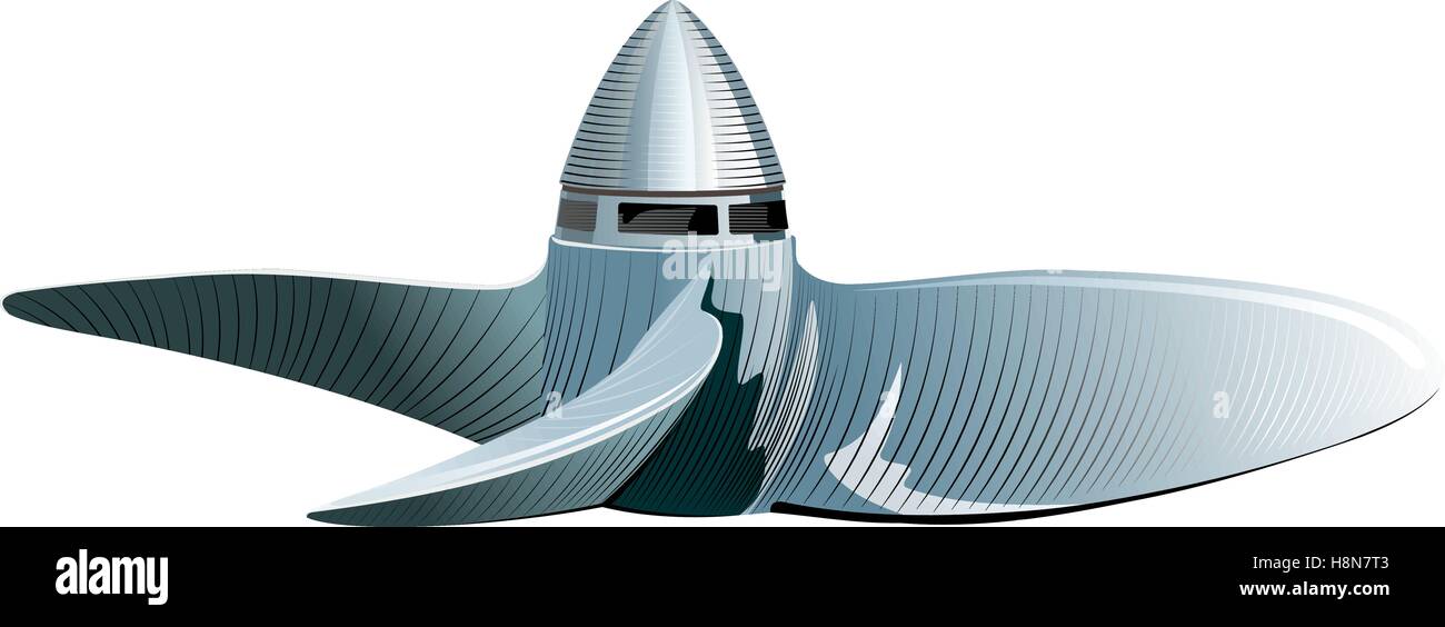 Nave ad elica Illustrazione Vettoriale