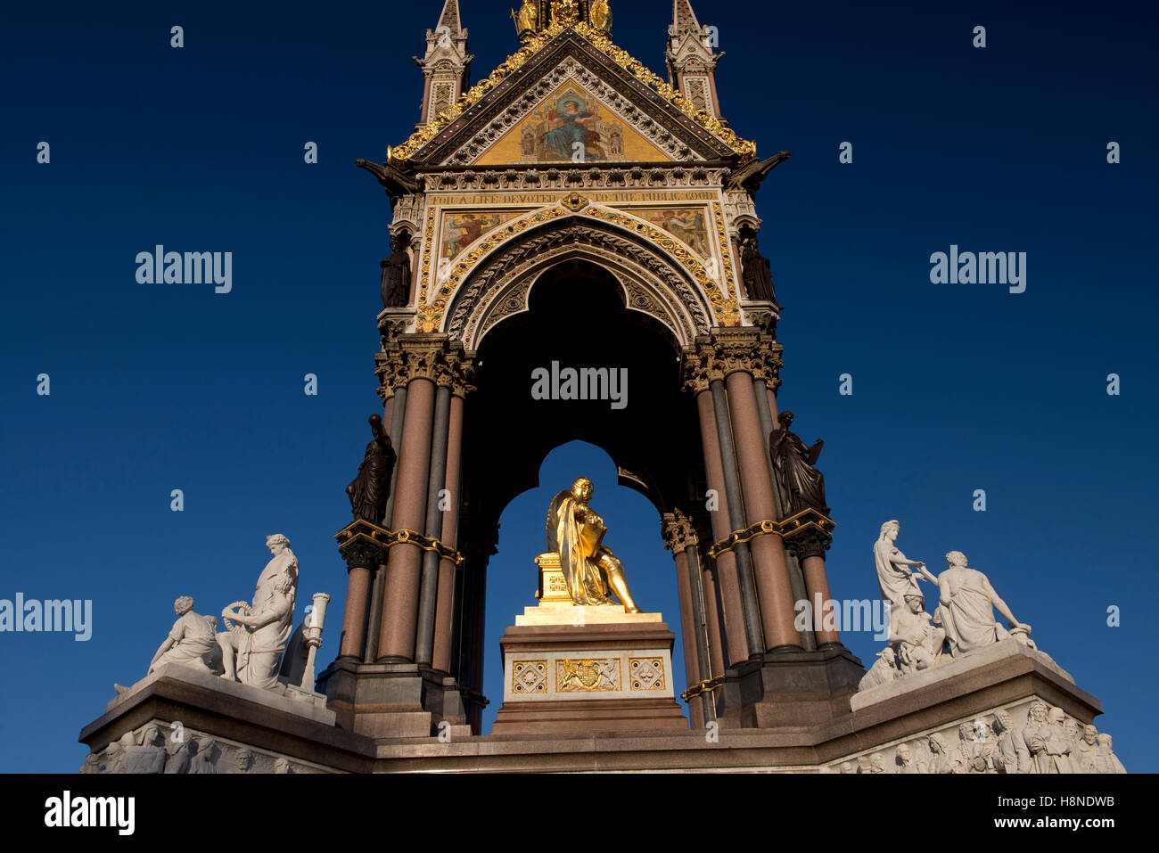 Albert Memorial, Kensington Londra Foto Stock