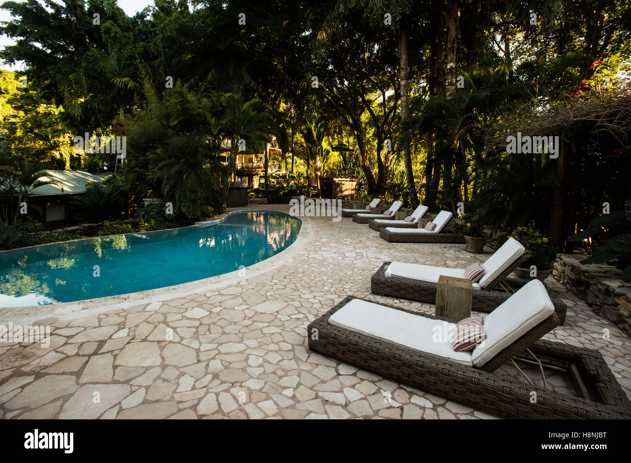 Belcampo la pesca e il turismo Eco Lodge, Belize Foto Stock