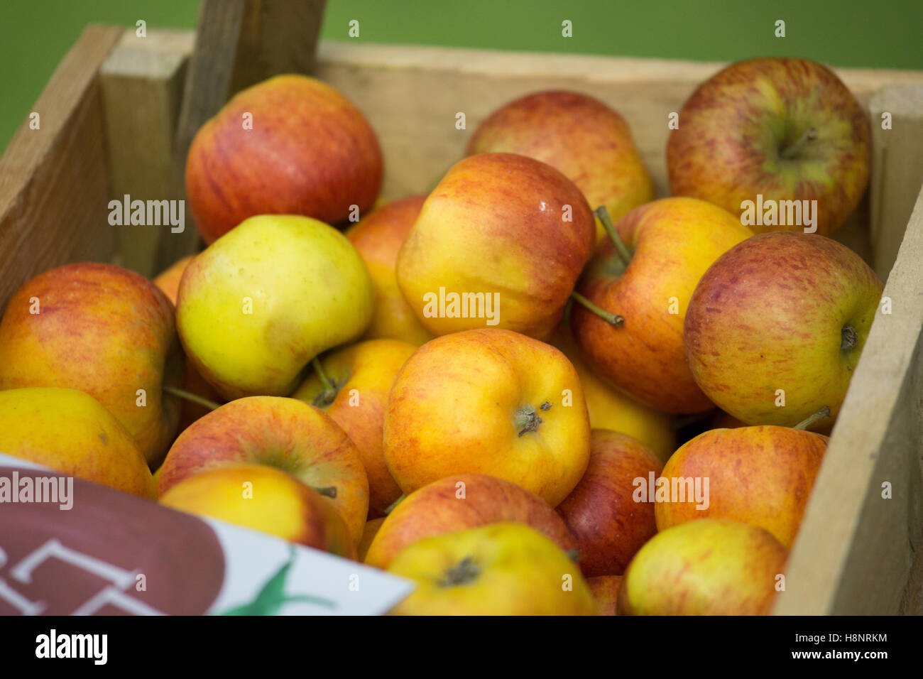 Materie organiche frutto visualizzata alla BBC GOOD FOOD SHOW hel all'Olympia di Londra Foto Stock