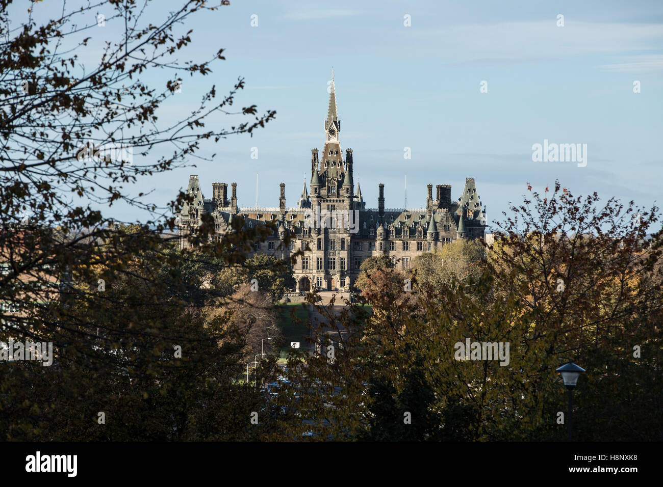 Edimburgo, Scozia, 5th, novembre 2016 viste esterne di Fettes College. Foto Stock