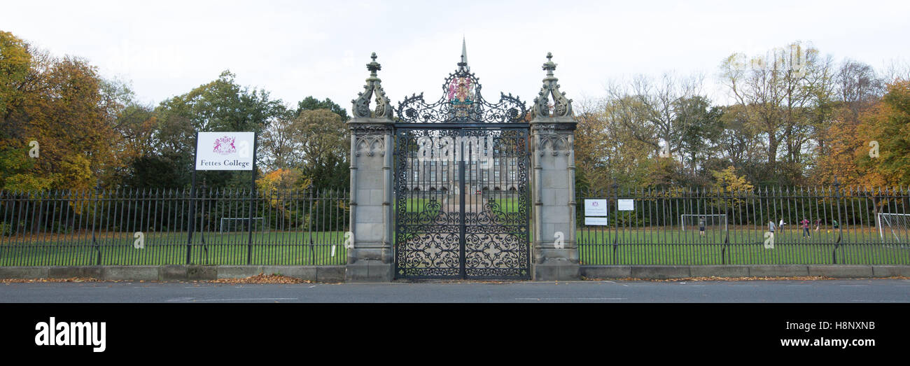 Edimburgo, Scozia, 5th, novembre 2016 viste esterne di Fettes College. Foto Stock