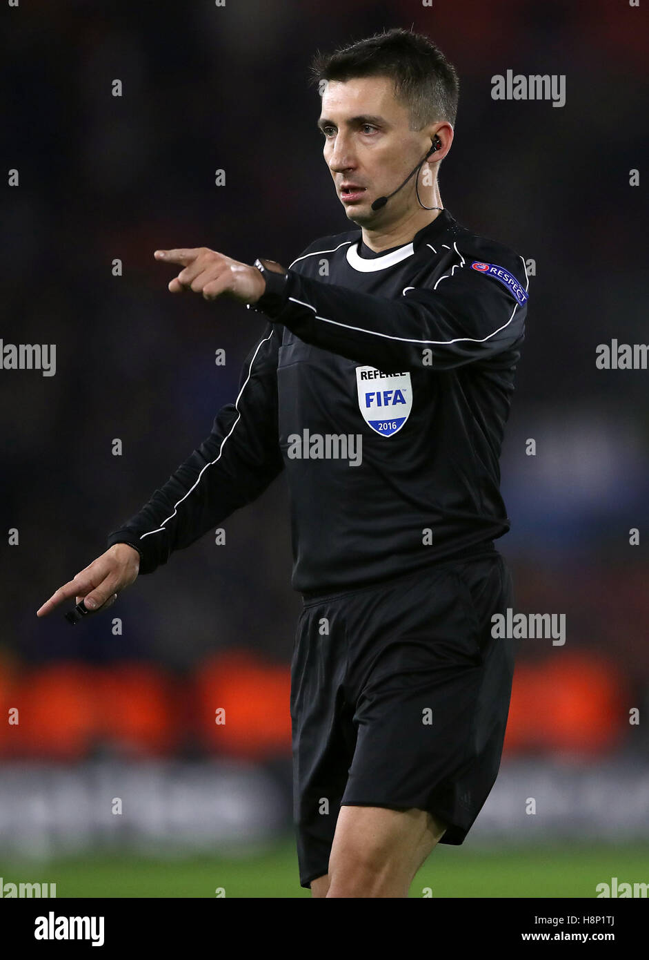 Arbitro Pawel Gil Foto Stock