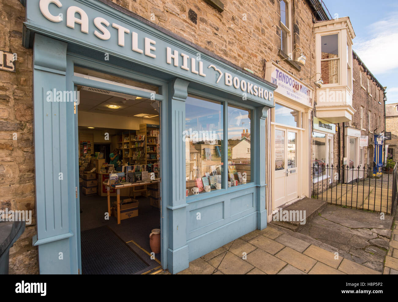 Regno Unito, Inghilterra, Yorkshire, Richmond - Una libreria locale nella città di Richmond si trova nello Yorkshire settentrionale. Foto Stock