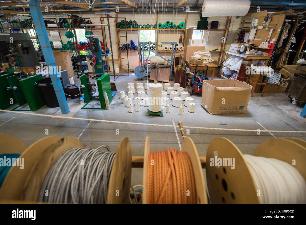 Nel Regno Unito, in Inghilterra , Yorkshire - fabbrica di corda in Hawes Foto Stock