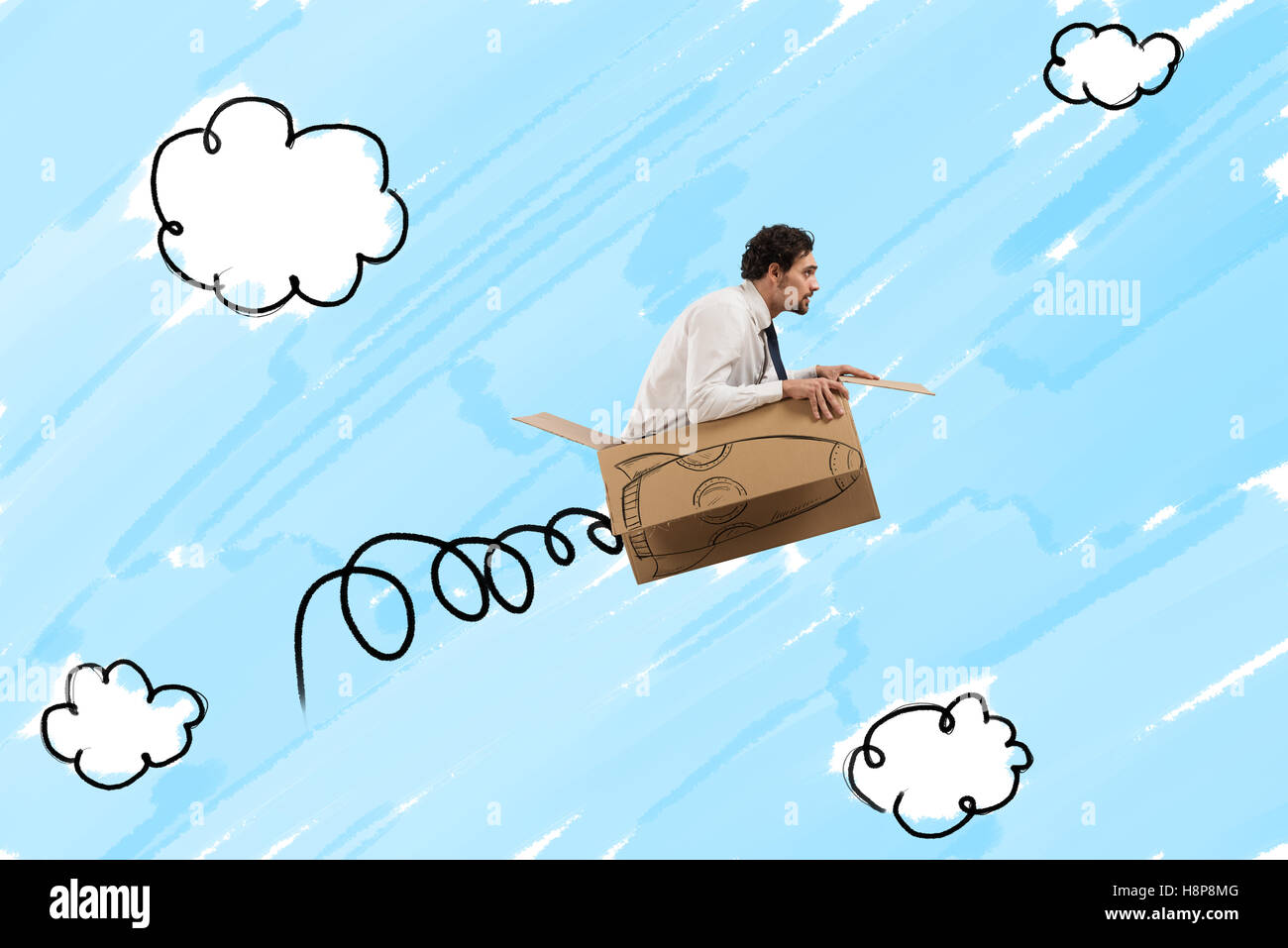 Determinato e imprenditore creativo Foto Stock