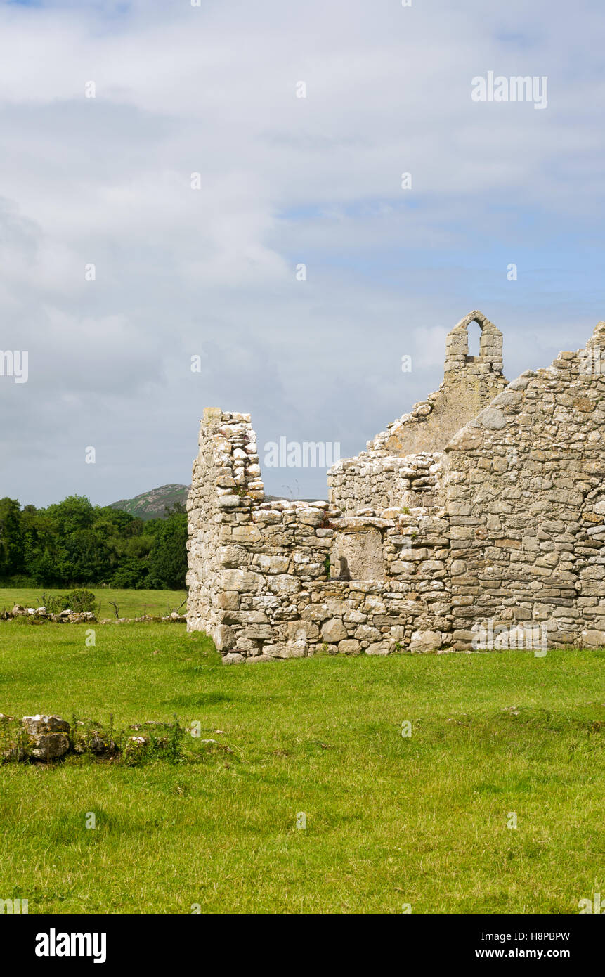 Hen Capel Lligwy - Vecchia Cappella Lligwy nr Moelfre, Anglesey, Galles del Nord Foto Stock