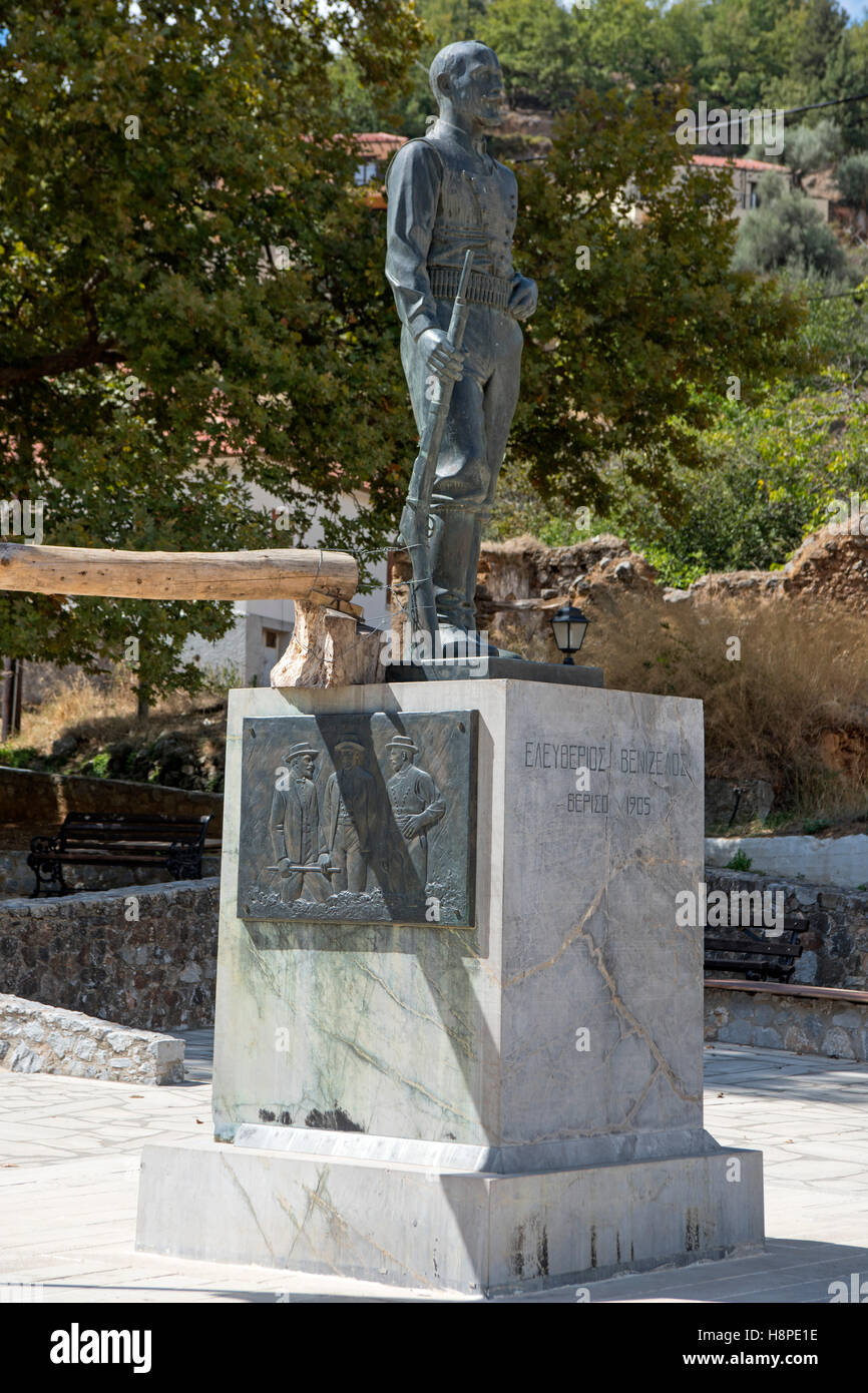 Griechenland, Kreta, Theriso, Denkmal für Eleftherios Venizelos Foto Stock