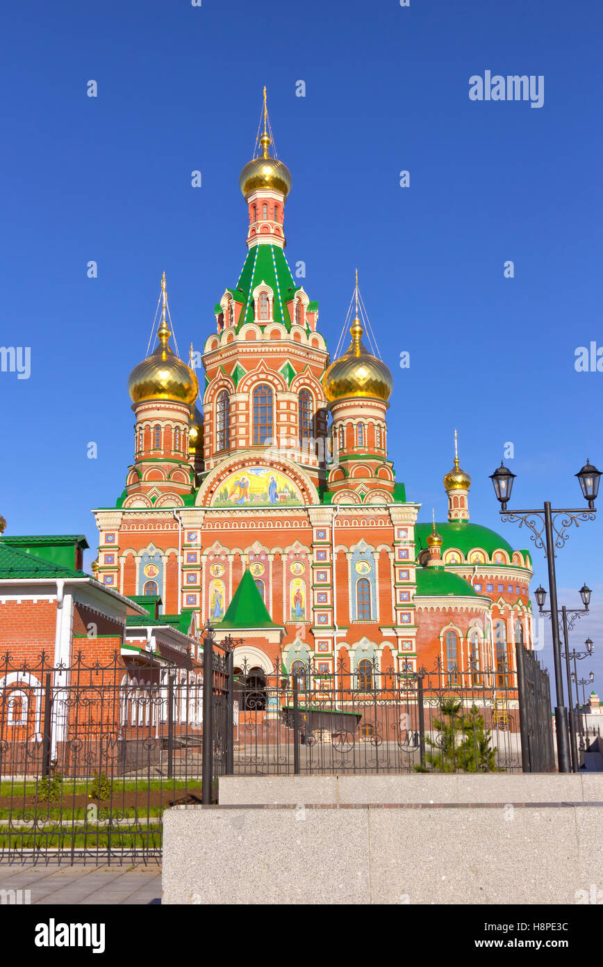 Chiese ortodosse russe e architettura Yoshckar-Ola Russia. Foto Stock