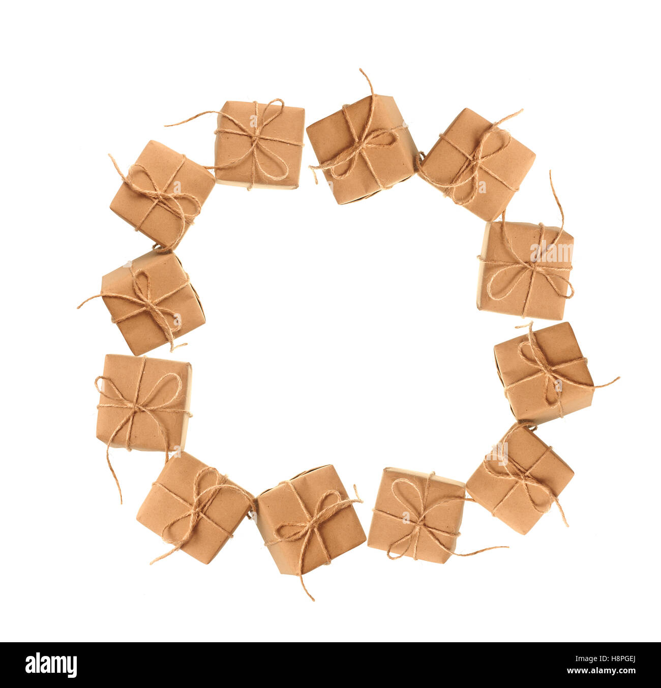 Bella cornice da confezioni regalo con spazio per il testo Foto Stock