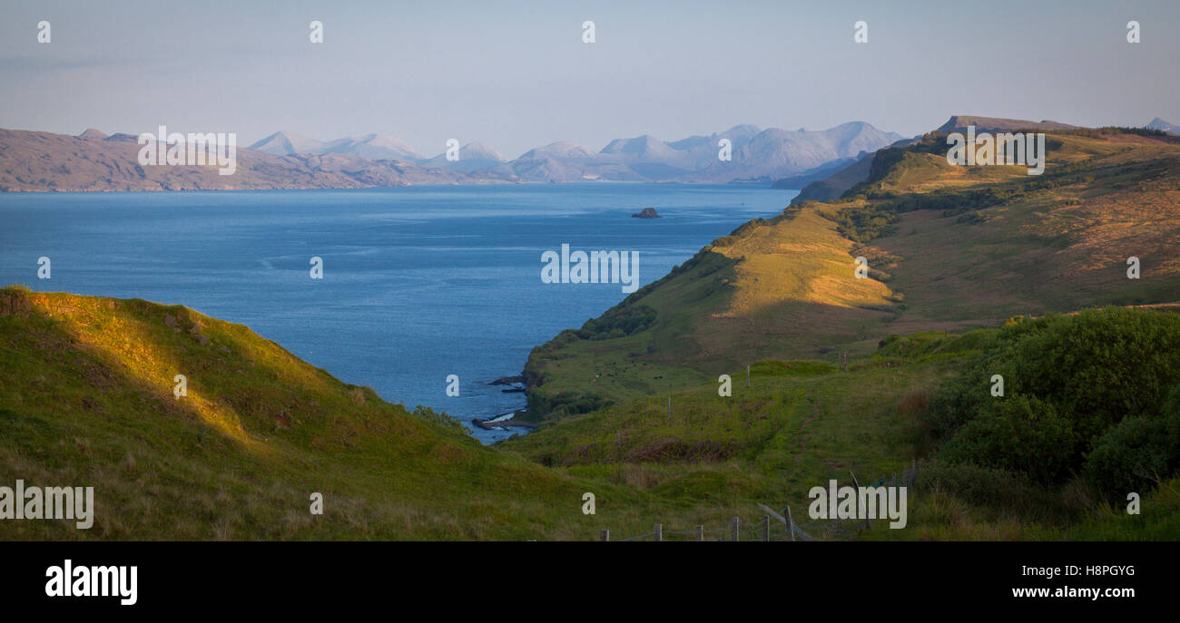 Paesaggio Trotternish, Isola di Skye in Scozia Foto Stock