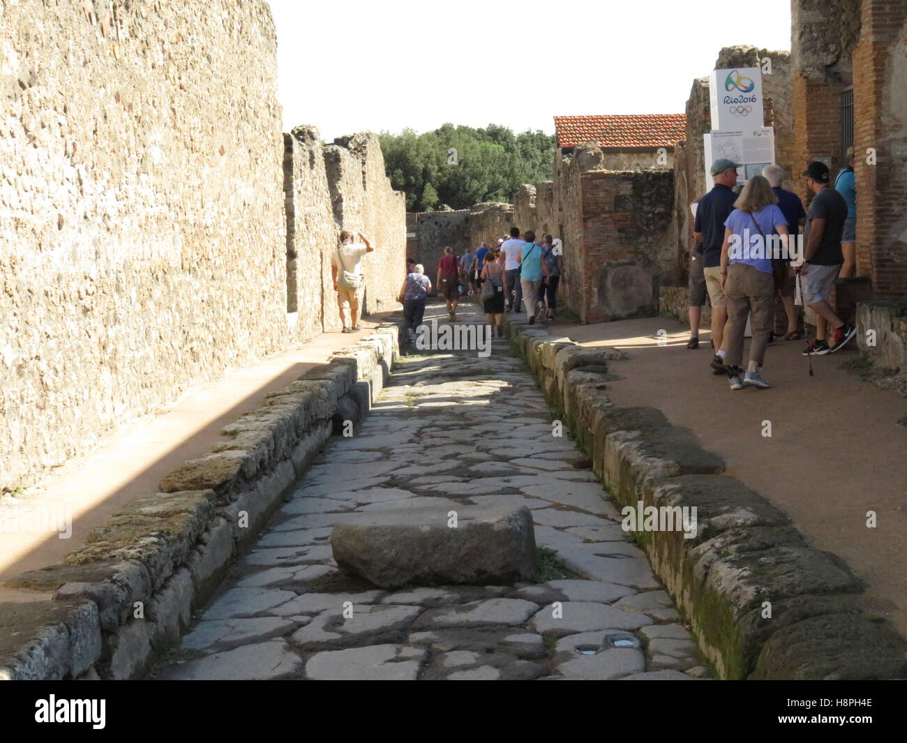 Le rovine romane di Pompei Foto Stock