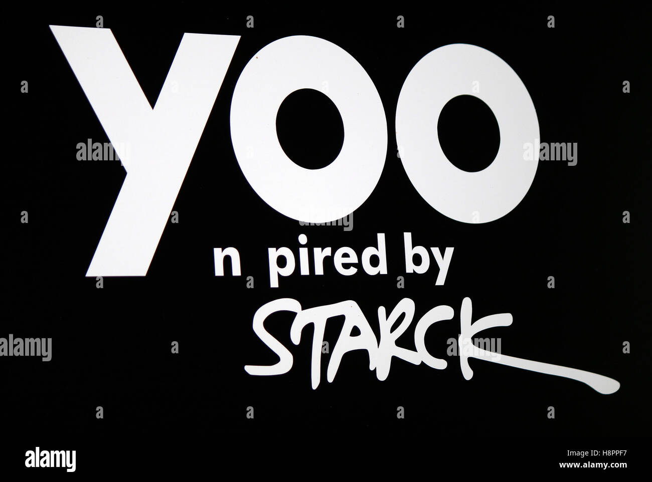 Das Logo der Marke 'Yoo", Berlino. Foto Stock