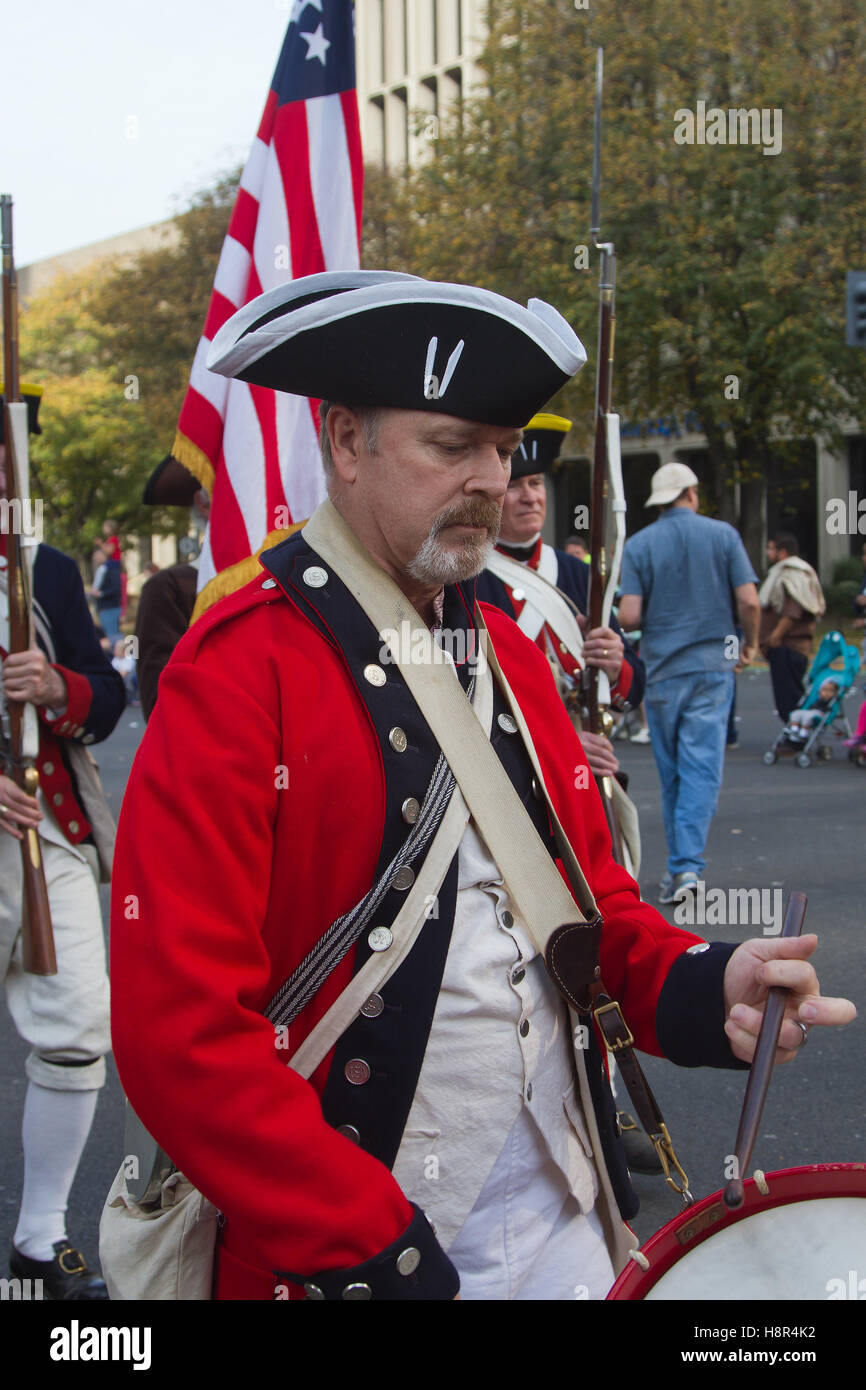 Sacramento Veteran's Day Parade, il batterista Foto Stock