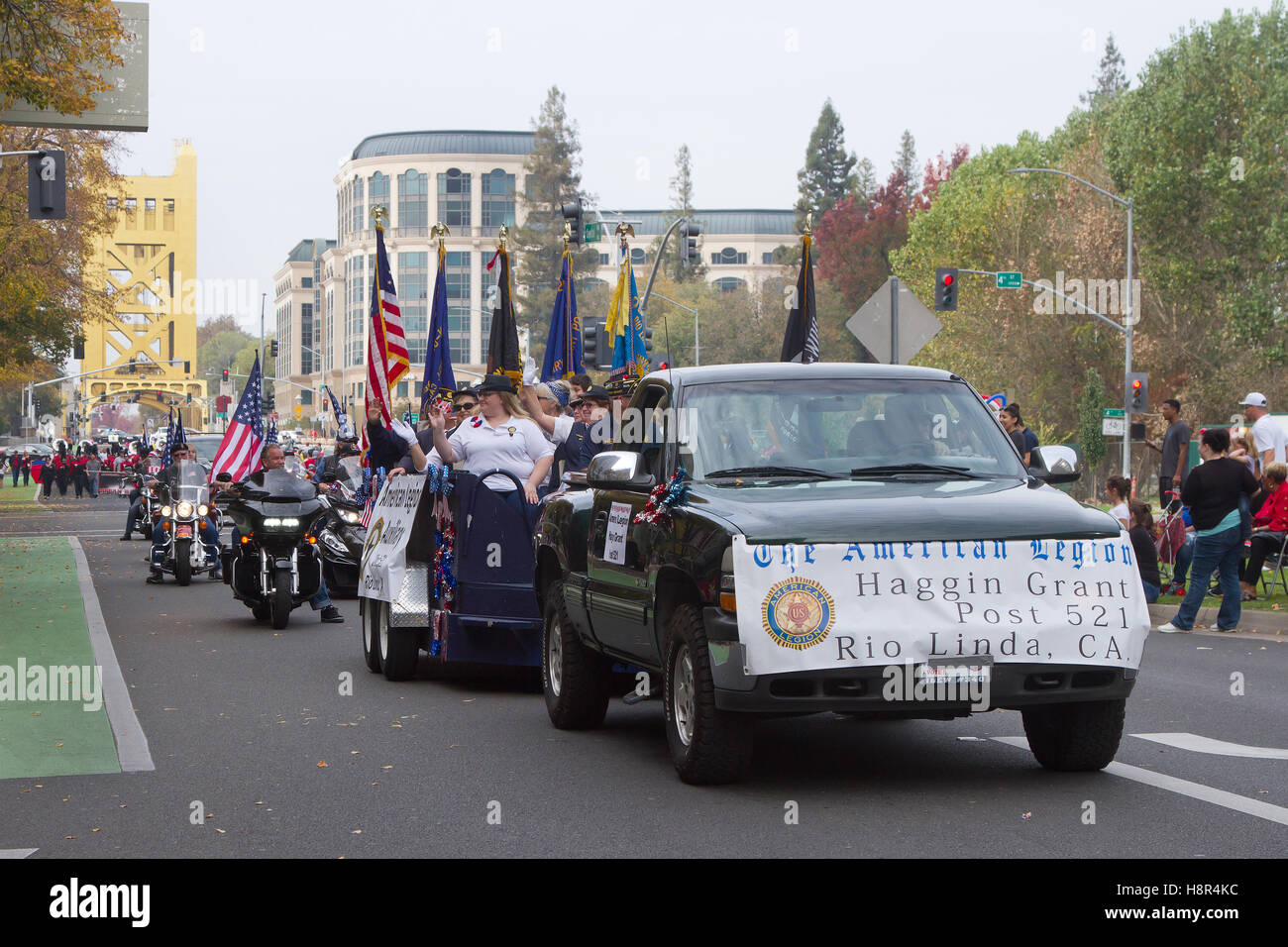 Sacramento Veteran's Day Parade, American Legion Foto Stock