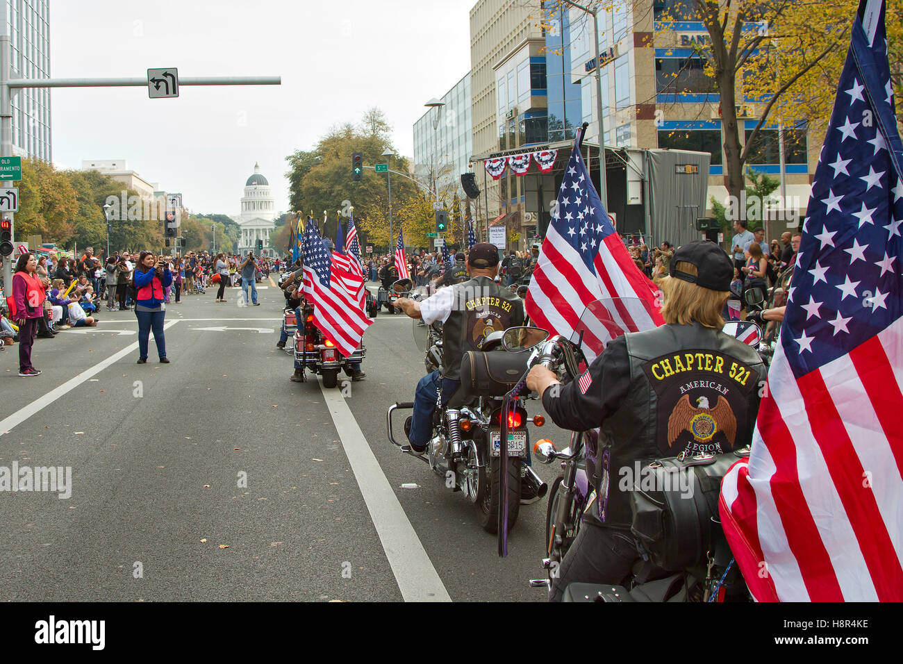 Sacramento Veteran's Day Parade, American Legion Foto Stock