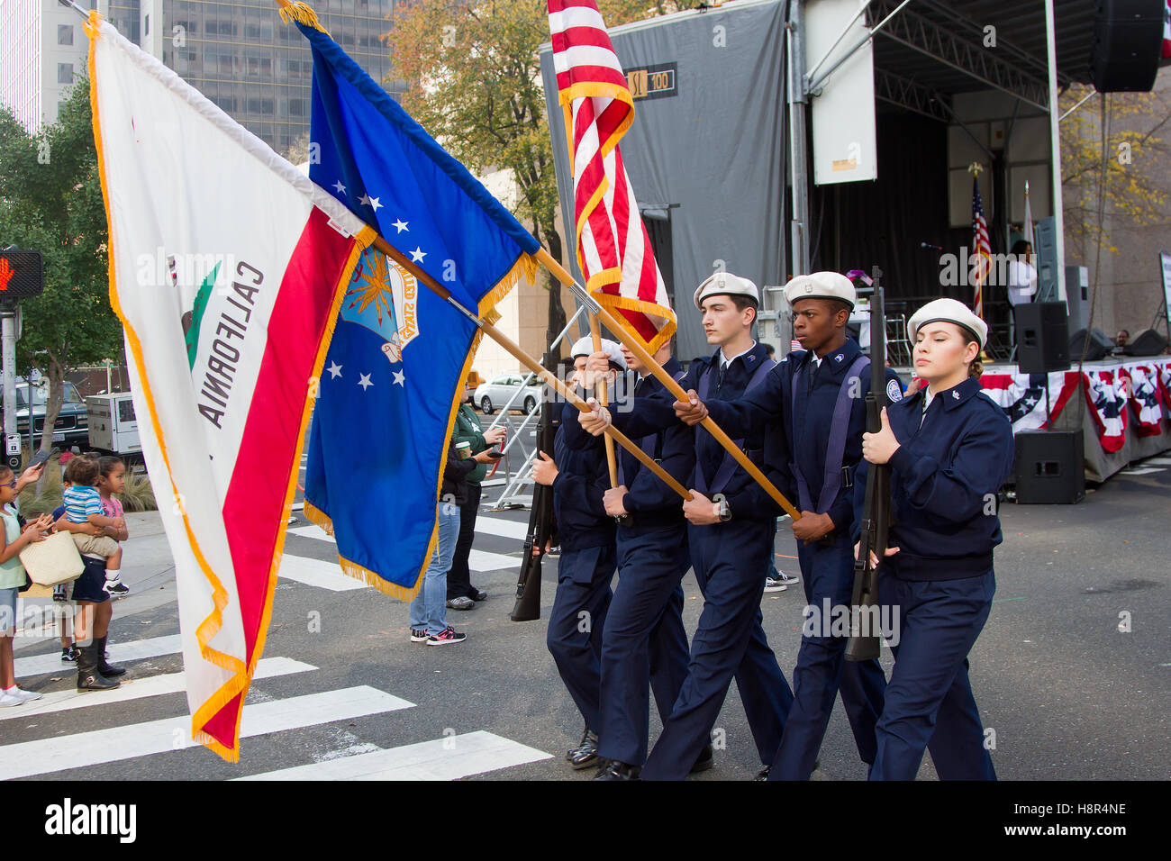 ROTC Guardia d'Onore Foto Stock
