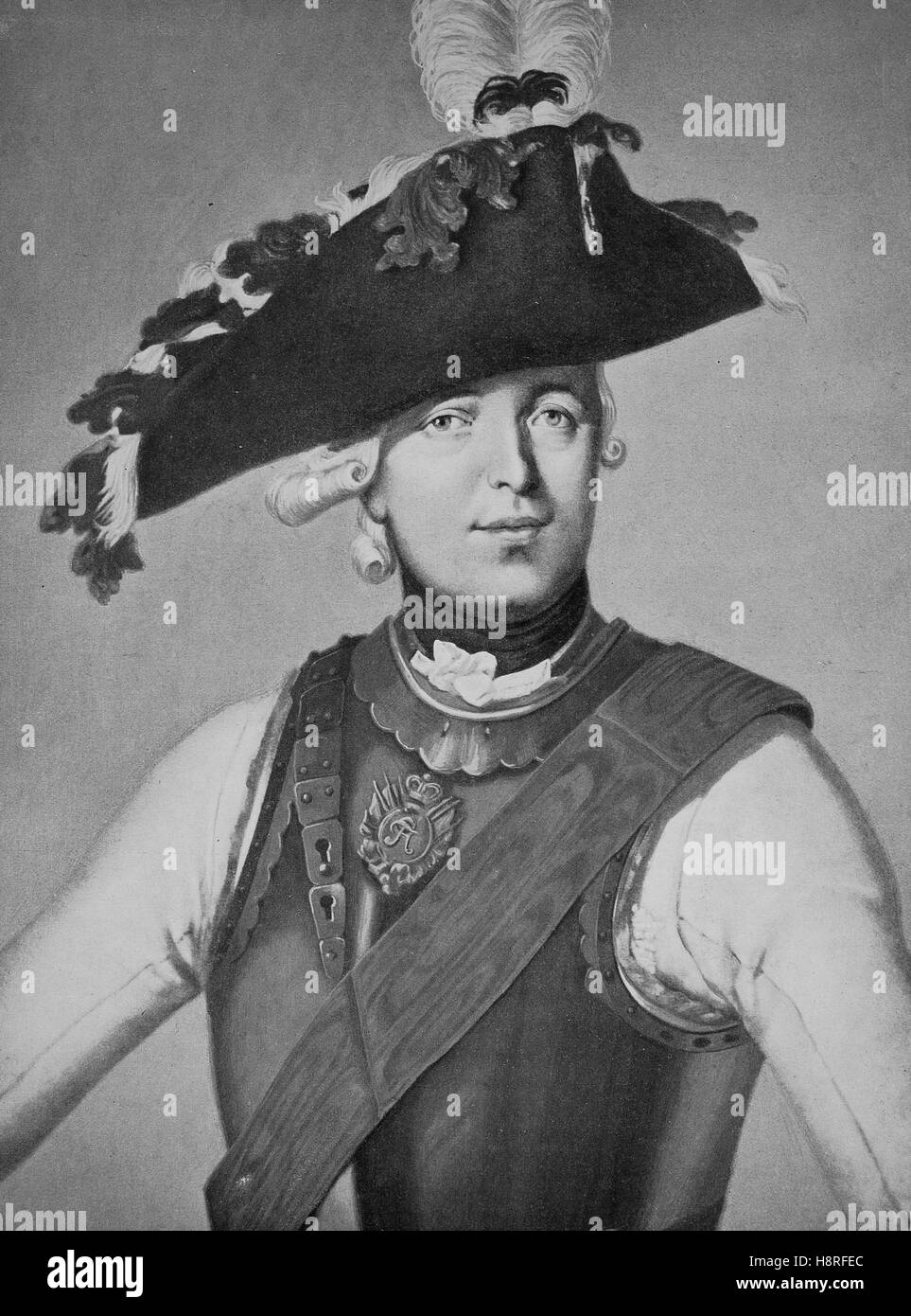 Friedrich Wilhelm Freiherr von Seydlitz era un ufficiale prussiano e uno dei più grandi della cavalleria tedesca generali Foto Stock