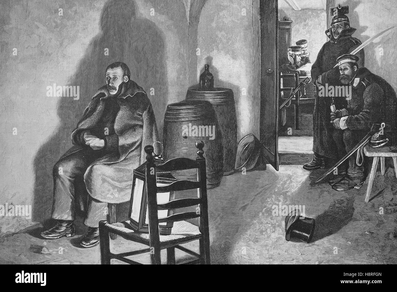 Una spy ai tempi del Medioevo Foto Stock