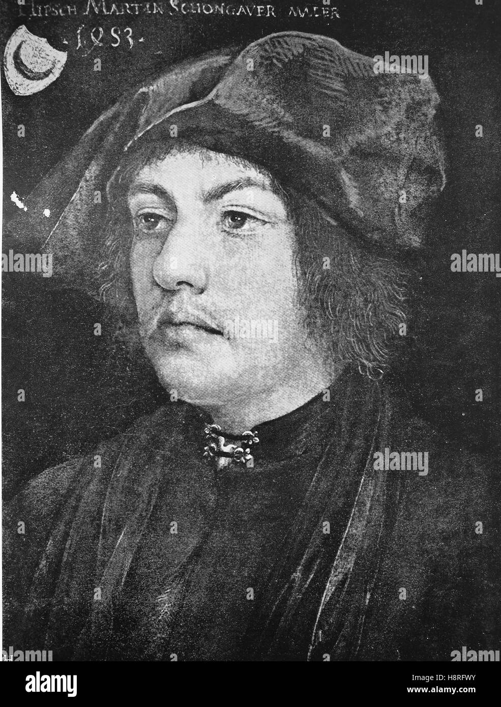 Martin Schongauer, noto in Italia come Bel Martino o Martino d'Anversa, era un incisore tedesco e del pittore Foto Stock