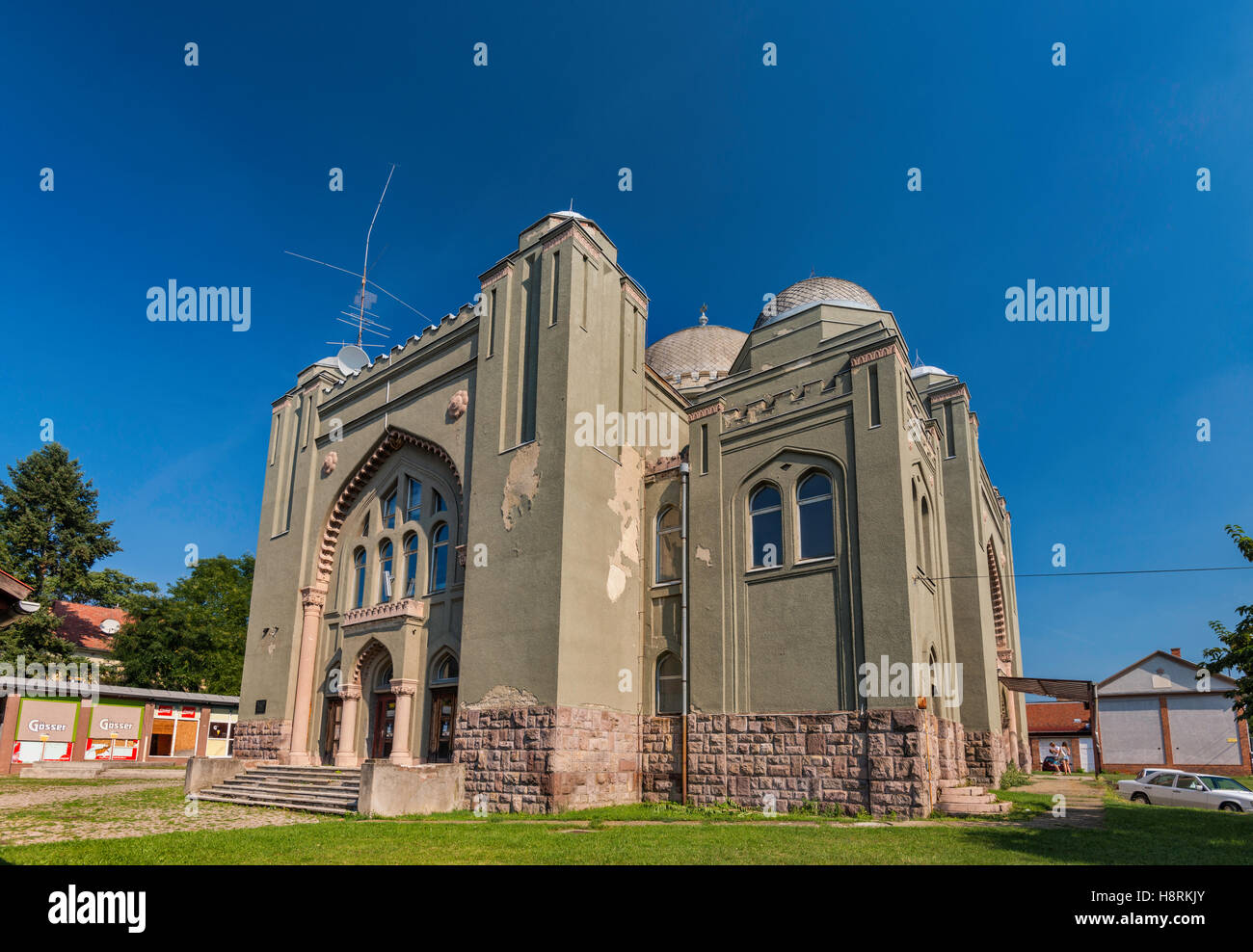 Grande Sinagoga, 1930, Moresco stile Revival, Gyongyos, Ungheria Foto Stock