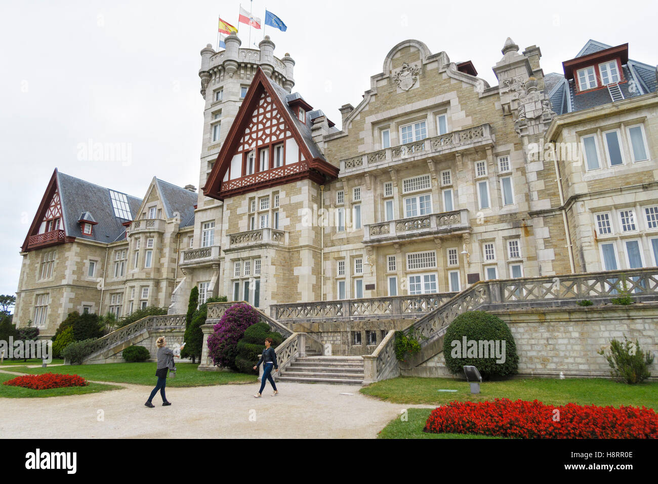 Palacio de da Magdalena - Madalena Royal Palace - Santander, Cantabria, Spagna, Europa Foto Stock