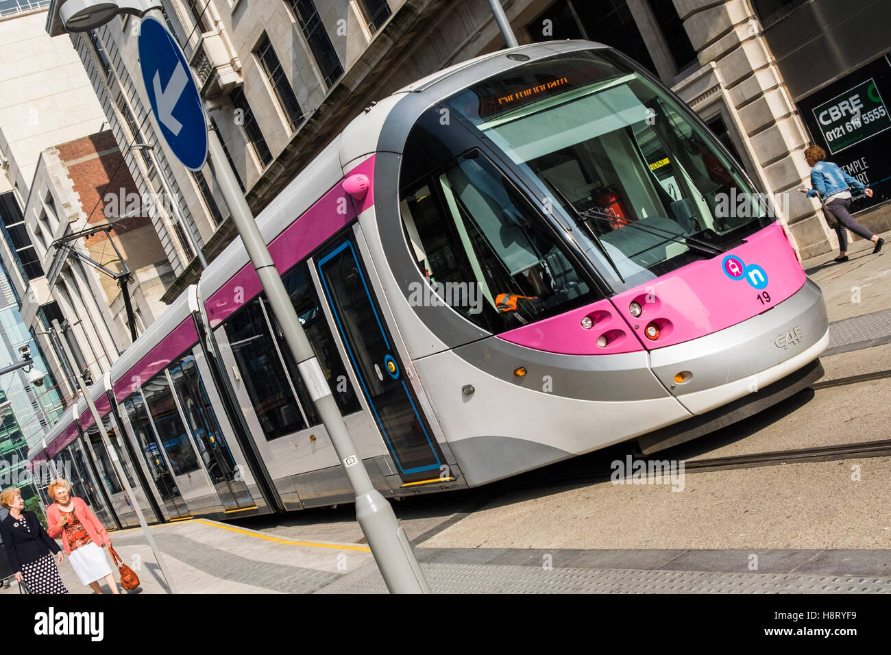Midland Metro City Centre, Birmingham, West Midlands, England, Regno Unito Foto Stock