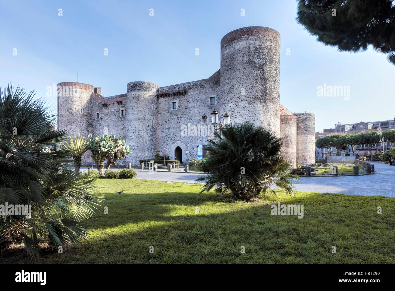 Castello Ursino, Catania, Sicilia, Italia Foto Stock