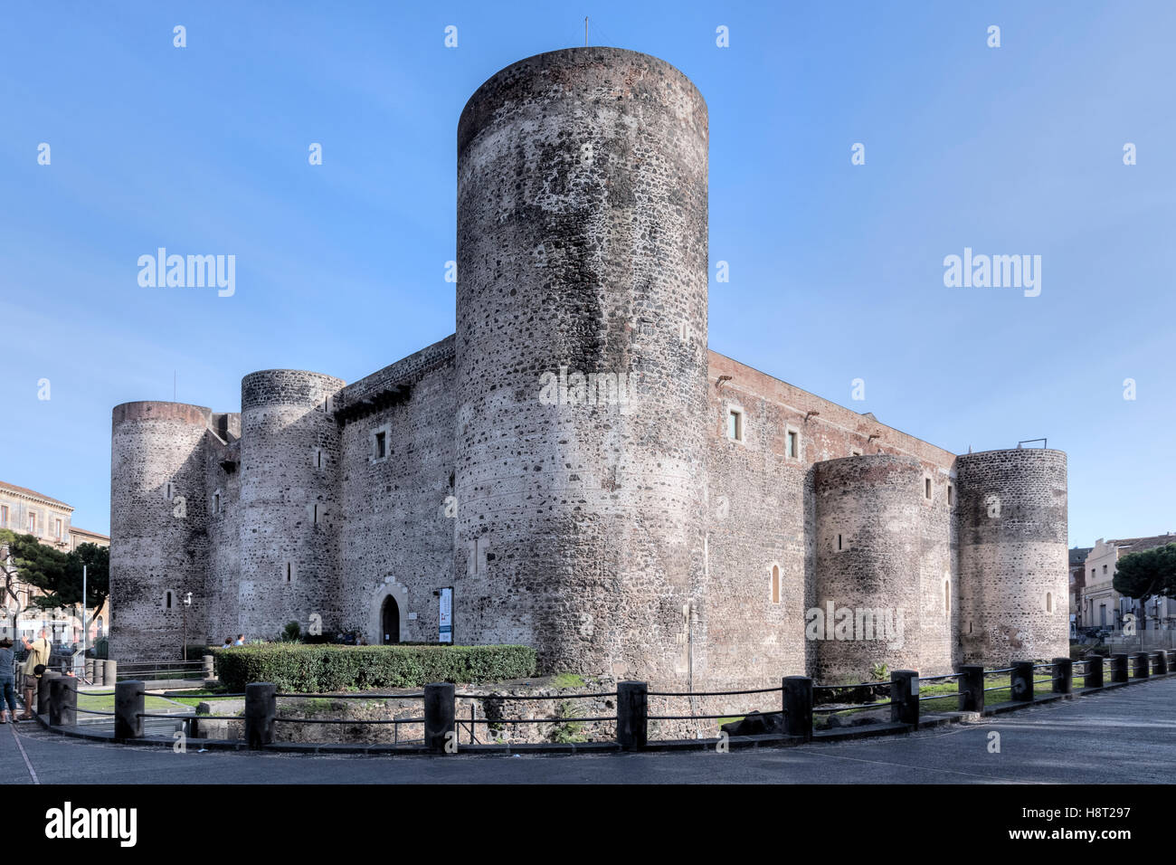 Castello Ursino, Catania, Sicilia, Italia Foto Stock