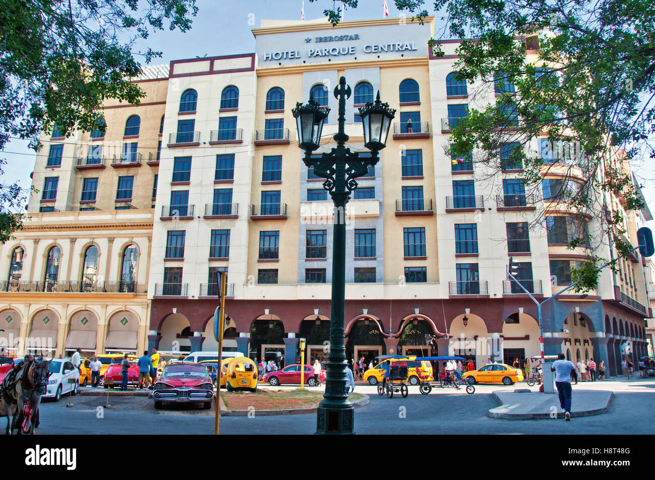L'Avana, Cuba - Luglio 11, 2016: Il lussuoso Hotel Central Park, restaurata nel 1995 vicino a Central Park a l'Avana, Cuba. Foto Stock