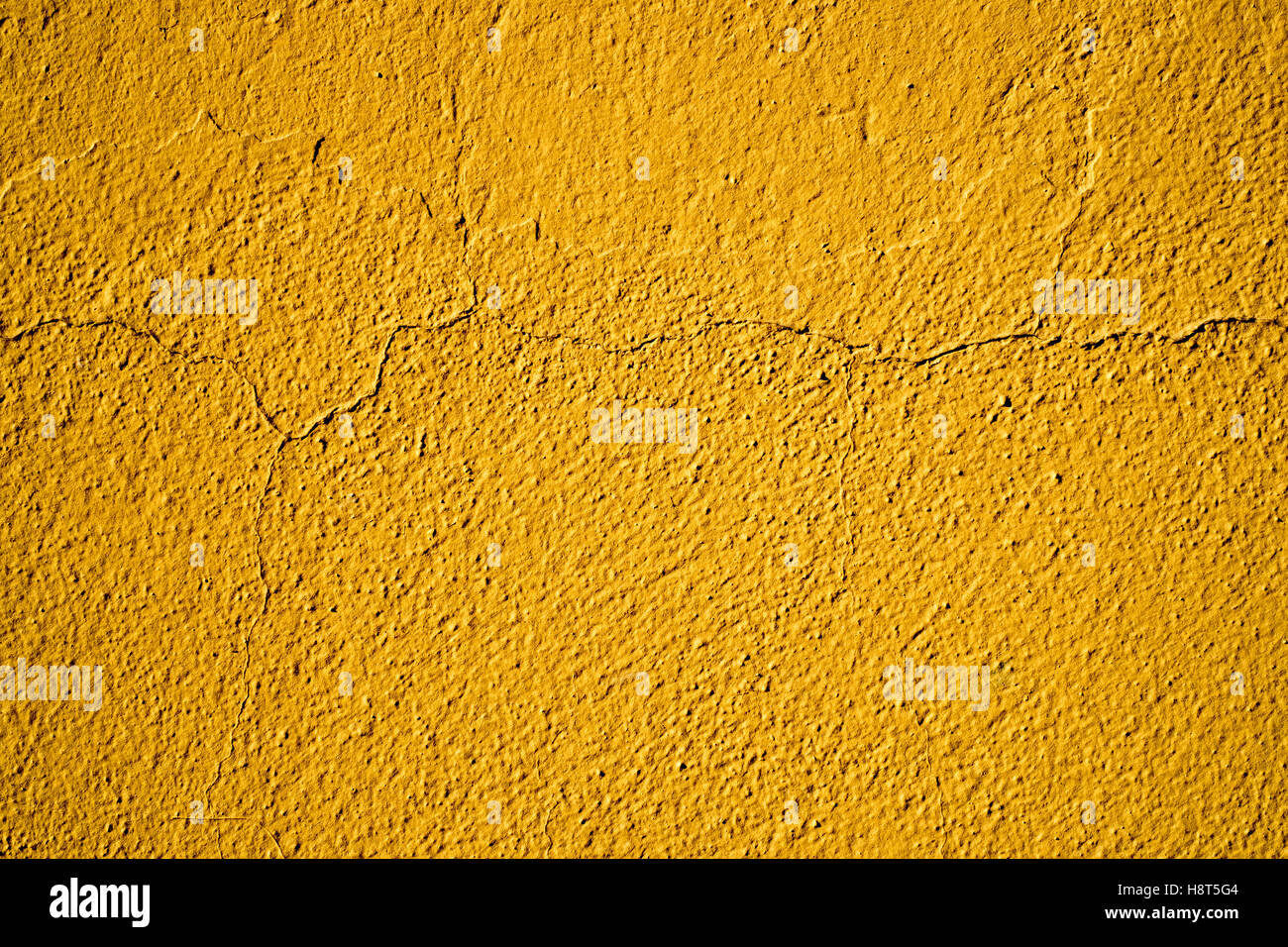 Intonaco giallo Rivestimento parete Foto Stock