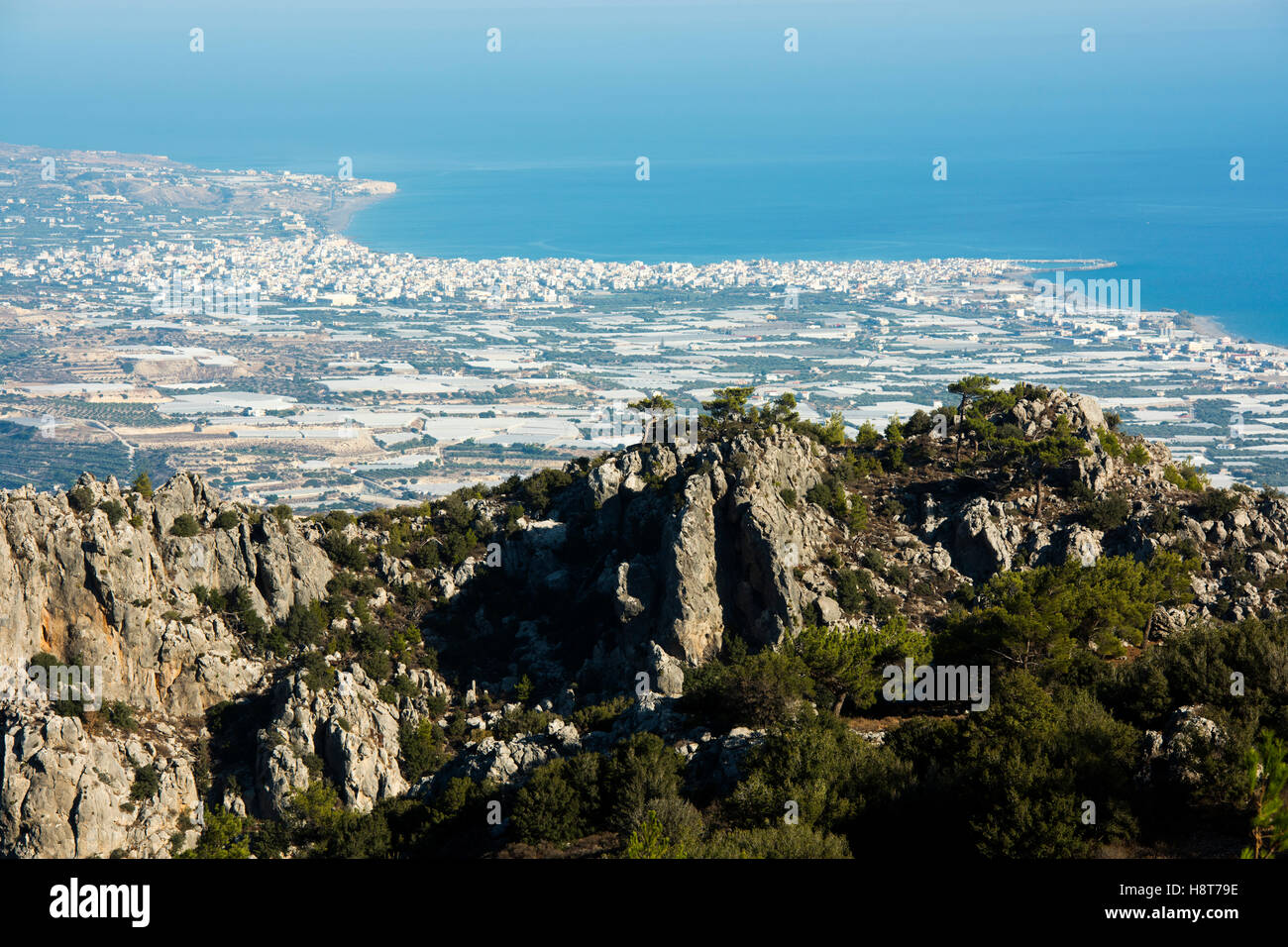 Griechenland, Kreta, Ierapetra und die Gewächshäuser von Gra Lygia Foto Stock