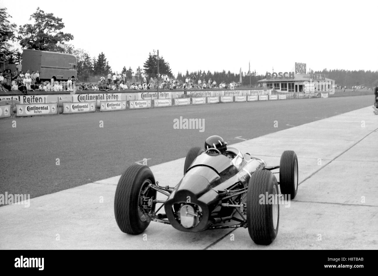 1963 GP DI GERMANIA GRAHAM HILL BRM P61 monoscocca box 2 Foto Stock