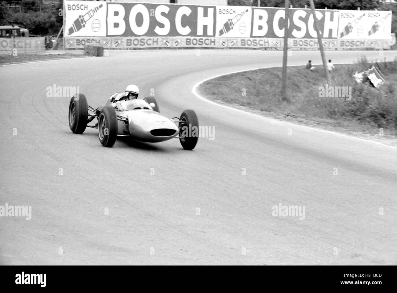 1963 solitudine GP BERNARD COLLOMB LOTUS 24 Foto Stock
