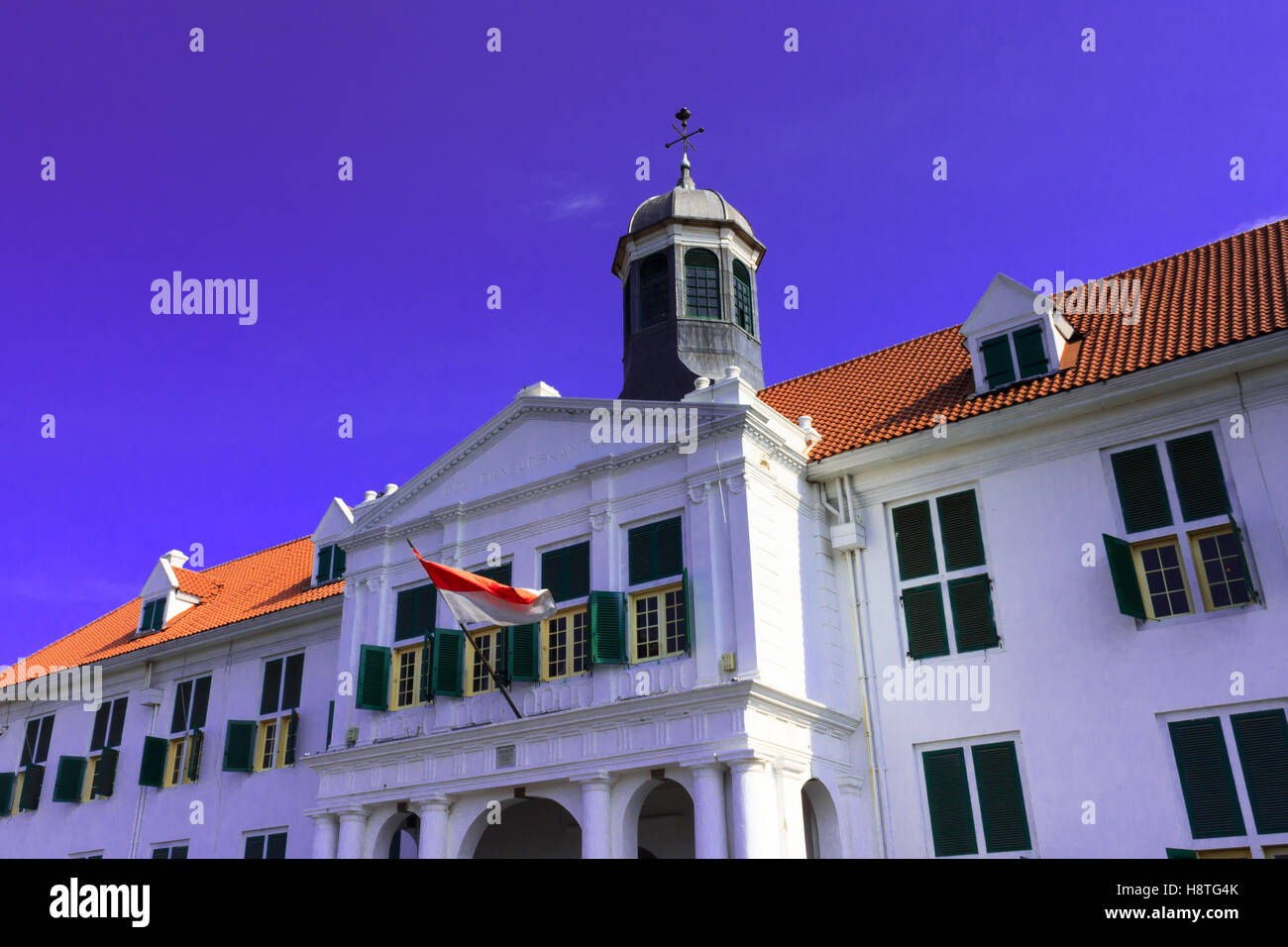 Edificio storico che è stato l'ex municipio di Batavia (Jakarta città vecchia) dal XVI secolo era. Foto Stock